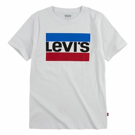 T-shirt med kortärm Barn Levi's Sportswear Logo Vit