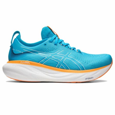 Chaussures de Running pour Adultes Asics Gel-Nimbus 25 Bleu Aigue marine Homme