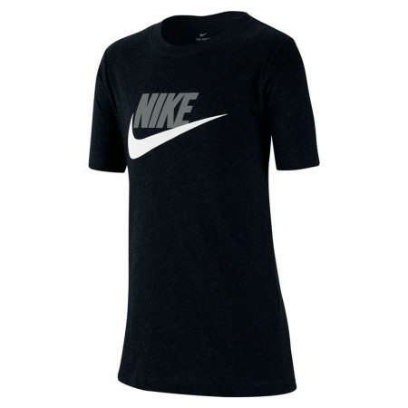 Child's Short Sleeve T-Shirt Nike Sportswear Black