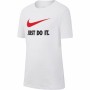 Child's Short Sleeve T-Shirt Nike Sportswear White