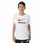Barn T-shirt med kortärm Nike Sportswear Vit