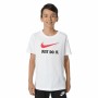 Child's Short Sleeve T-Shirt Nike Sportswear White