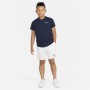 Child's Short Sleeve T-Shirt Nike Court Dri-FIT Victory Navy Blue