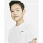 Child's Short Sleeve T-Shirt Nike Court Dri-FIT Victory White