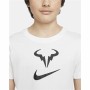 Kurzarm-T-Shirt für Kinder Nike Court Dri-FIT Rafa Weiß