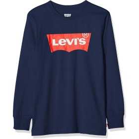 Långärmad t-shirt, Barn Levi's Batwing Mörkblå