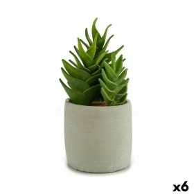 Plante décorative Succulent Plastique 12 x 24 x 12 cm (6 Unités)