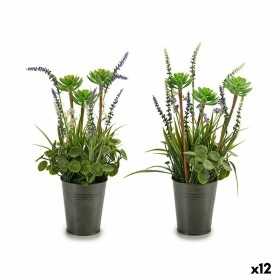 Dekorationspflanze Lavendel Metall Kunststoff 13 x 40 x 13 cm (12 Stück)