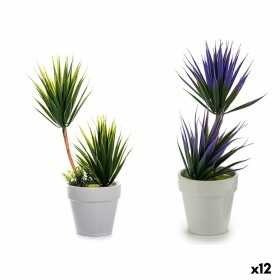 Plante décorative Succulent Céramique Plastique 10 x 30 x 10 cm (12 Unités)