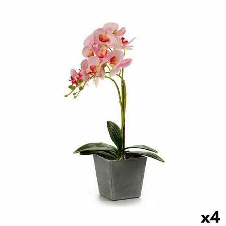 Plante décorative Orchidée Plastique 20 x 47 x 33 cm (4 Unités)