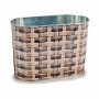 Cache-pot Oblongue Métal osier 12,7 x 15 x 23,5 cm (24 Unités)