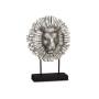 Figurine Décorative Lion Argenté 28 x 38,5 x 11,5 cm (4 Unités)