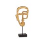 Deko-Figur Gesicht Gold 19,5 x 38 x 10,5 cm (4 Stück)