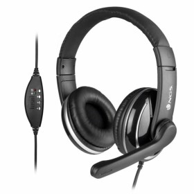 Casques avec Microphone NGS NGS-HEADSET-0196 Noir