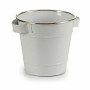 Cache-pot Seau Blanc Argenté Zinc 19,5 x 14,5 x 16,5 cm (24 Unités)