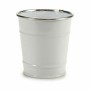 Planter Bucket White Silver Zinc 10,5 x 10,5 x 10,5 cm (72 Units)