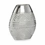 Vase Breite Silberfarben aus Keramik 9,8 x 26,5 x 22 cm (6 Stück)