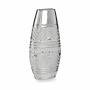 Vase Width Silver Ceramic 7 x 29,5 x 14 cm (6 Units)