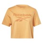 Women’s Short Sleeve T-Shirt Reebok RI BL CROP TEE HT6206 Orange