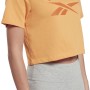 T-shirt med kortärm Dam Reebok RI BL CROP TEE HT6206 Orange