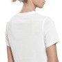 Women’s Short Sleeve T-Shirt Reebok RI BL CROP TEE HT6207 White