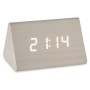 Digital bordsklocka Vit PVC Trä MDF 11,7 x 7,5 x 8 cm (12 antal)