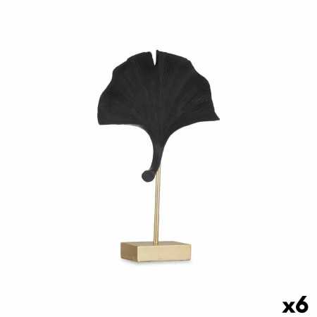 Prydnadsfigur Ginkgo Svart Gyllene 8 x 37 x 24,5 cm (6 antal)