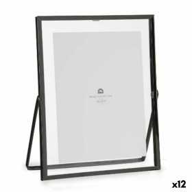 Fotorahmen Schwarz Metall Glas Kunststoff 18,5 x 1 x 23 cm (12 Stück)