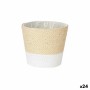 Planter White Rope Plastic 16 x 14,5 x 16 cm (24 Units)