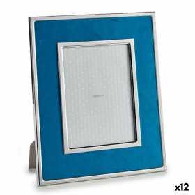 Fotorahmen Blau Samt 1 x 30,8 x 25,8 cm (12 Stück)