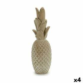Decorative Garden Figure Pineapple Stone 12 x 38 x 12 cm (4 Units)
