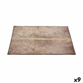 Teppich Weiß Braun 190 x 133 cm (9 Stück)