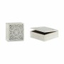 Decorative box White Wood 18 x 6,5 x 18 cm (6 Units)