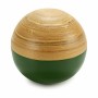 Figurine Décorative Ballon Marron Vert Bambou 10 x 10 x 10 cm (12 Unités)