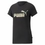T-shirt med kortärm Dam Puma Essentials+ Nova Shine Svart