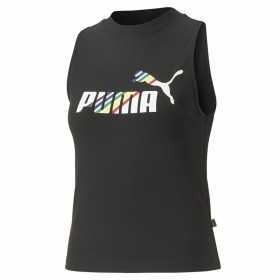 T-shirt à manches courtes femme Puma Ess+ Love Is Love Sl Noir