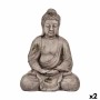 Dekorativ Trädgårdsfigur Buddha Polyresin 23 x 42 x 30 cm (2 antal)