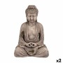 Decorative Garden Figure Buddha Polyresin 22,5 x 40,5 x 27 cm (2 Units)