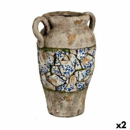 Dekorative Gartenfigur Vase Polyesterharz 21 x 34,5 x 28 cm (2 Stück)