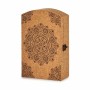 Key cupboard Mandala Brown Cork MDF Wood 20 x 7,5 x 29 cm (6 Units)