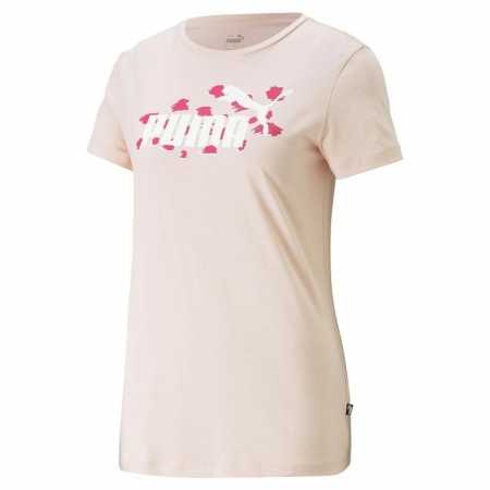 Women’s Short Sleeve T-Shirt Puma Ess+ Animal Salmon