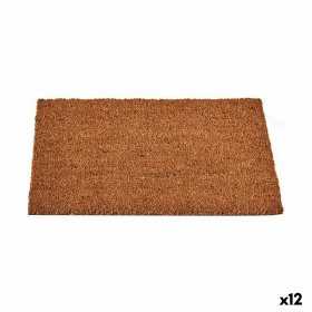 Doormat Brown Coconut Fibre 40 x 1,5 x 60 cm (12 Units)