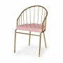 Chair Bars Pink Golden Iron 51 x 81 x 52 cm (2 Units)