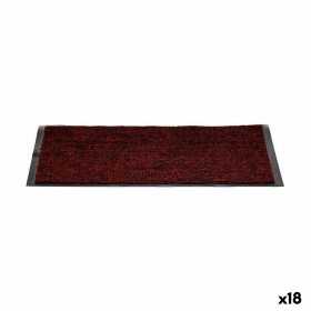 Fußmatte Schwarz Rot PVC 60 x 2 x 40 cm (18 Stück)