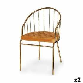 Chair Bars Golden Mustard Iron 51 x 81 x 52 cm (2 Units)