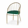 Chair Bars Green Golden Iron 51 x 81 x 52 cm (2 Units)