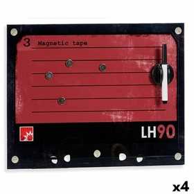 Magnetisches Whiteboard mit Marker 40 x 30 cm (4 Stück)