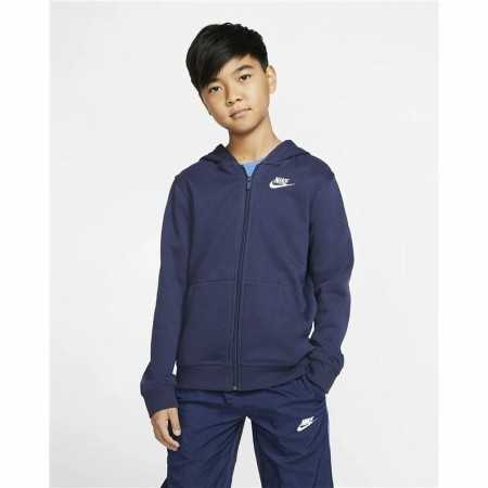 Veste de Sport pour Enfants Nike Sportswear Club Bleu Bleu foncé