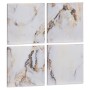 4-ramsset Kanvas Marmor Vit 35 x 7 x 35 cm (6 antal)