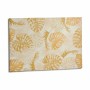 Leinwand Pflanzenblatt Gold 120 x 80 x 2,5 cm (4 Stück)